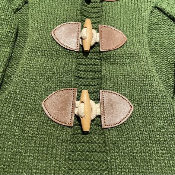 Bone & Co. forest green knit fall winter dog sweater - Picture 3 of 4